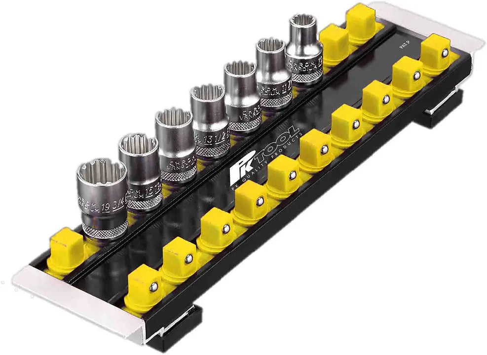 Magnetic Socket Rail Dual Aluminium Rail, 300mm Length - PKTool