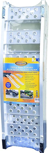 Folding Ramp Dual 340kg Curved Aluminium 1 Piece - LoadMaster
