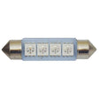 Globe 2 Piece SMD Festoon 41mm 4 Chips Blue & White - Motolite