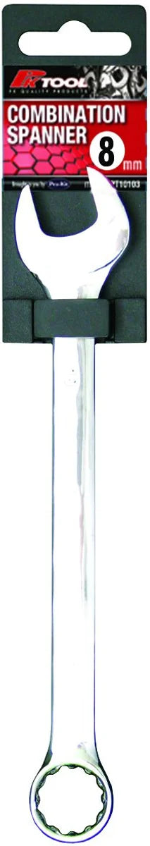Metric CR-V 8mm - 19mm Combination Spanner Smooth Satin Finish - PKTool 8mm