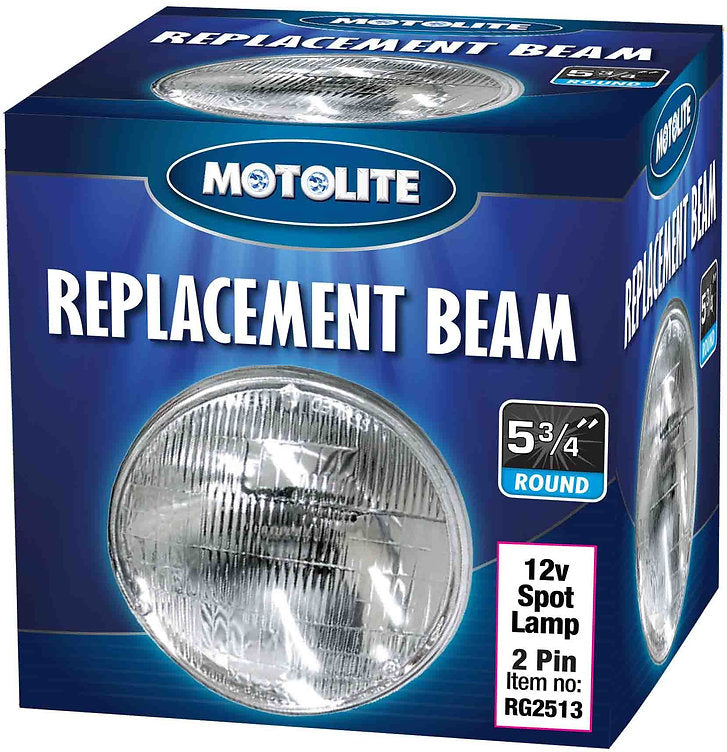 Spot Lamp Sealed Beam - 5-3/4″ 24V/100W - Motolite