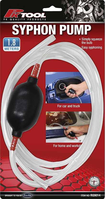 Rubber Bulb Syphon Pump 1.4MTR Hose - PKTool