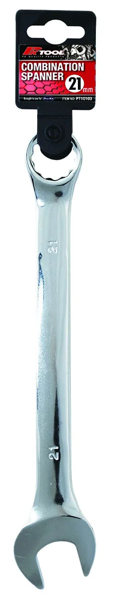Metric CR-V 20mm - 32mm Combination Spanner Smooth Satin Finish - PKTool 21mm