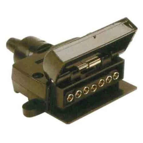 Trailer Socket 7 Pin Flat Plastic - LoadMaster