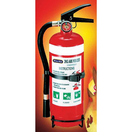 Fire Extinguisher - 2 Kilograms Abr Dry Powder - Pro-Kit