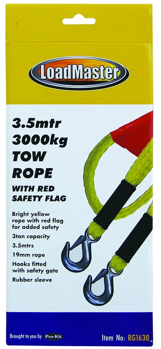 Tow Rope 3.5mtr, 3 Ton - LoadMaster