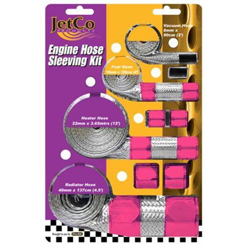 Hose Sleeving Kit Blue & Red - JetCo Red