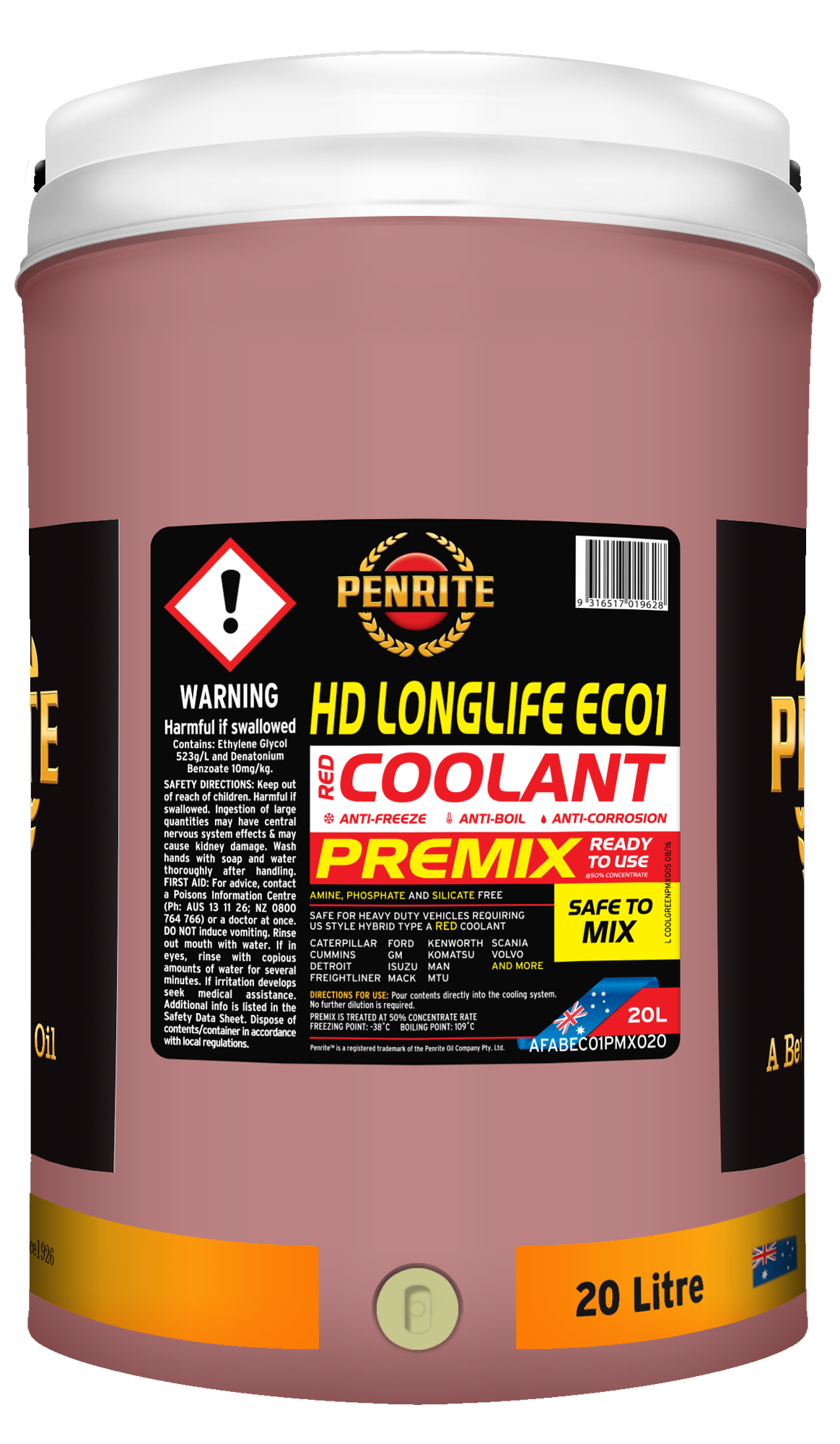 HD Longlife EC01 Premix 20L - Penrite | Universal Auto Spares