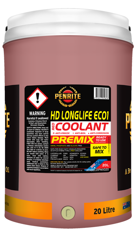 HD Longlife EC01 Premix 20L - Penrite | Universal Auto Spares