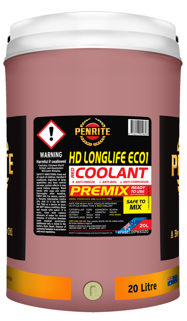 HD Longlife EC01 Premix 20L - Penrite