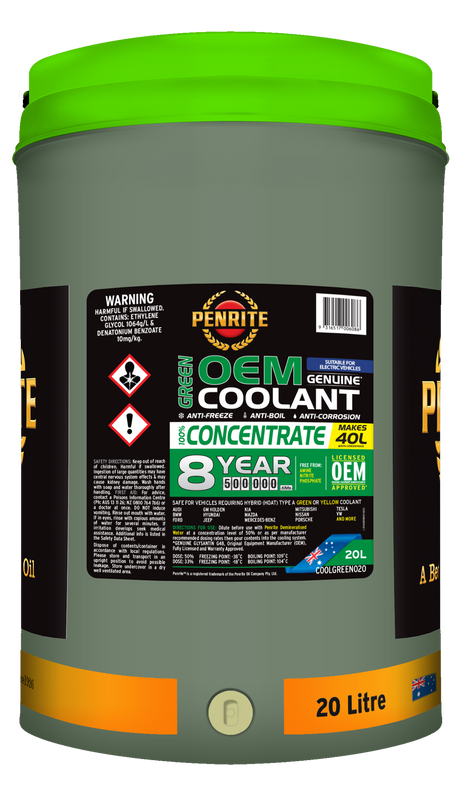 Green OEM Coolant Concentrate - Penrite 20L