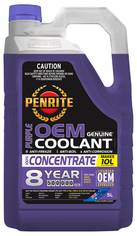 Purple OEM Coolant Concentrate - Penrite 5L
