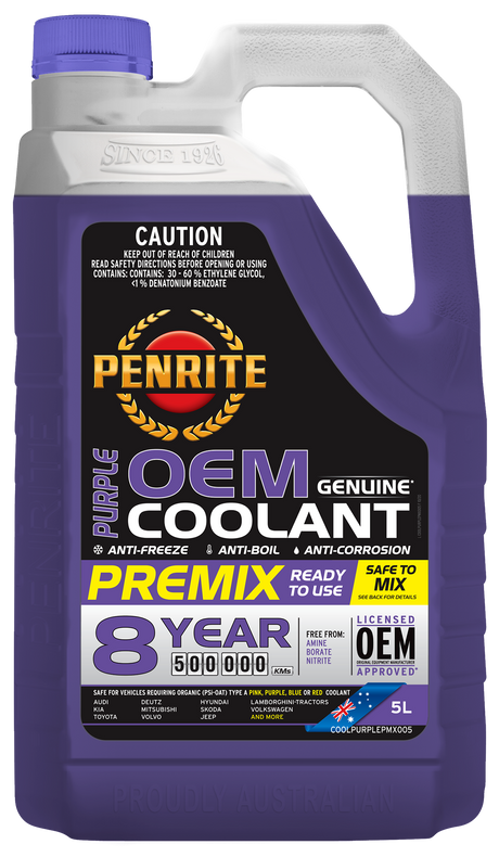 Purple OEM Coolant Premix - Penrite | Universal Auto Spares