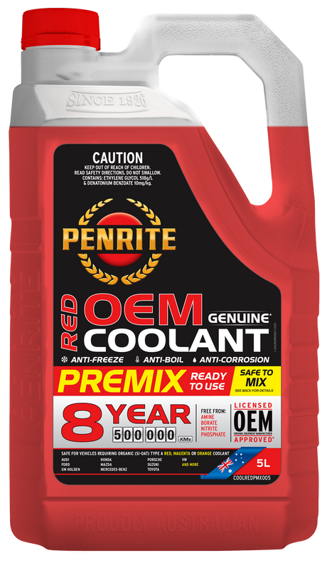 Red OEM Coolant Premix - Penrite