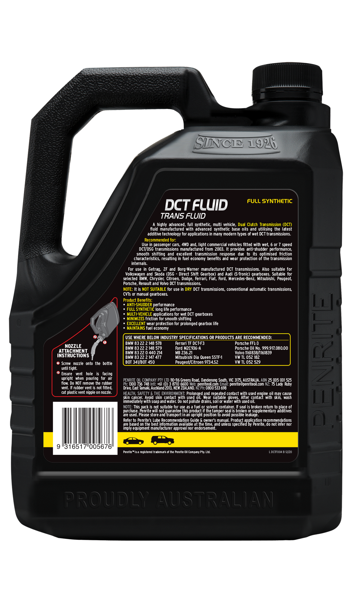 DCT FLUID (FULL SYN) - Penrite