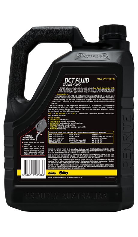 DCT FLUID (FULL SYN) - Penrite | Universal Auto Spares
