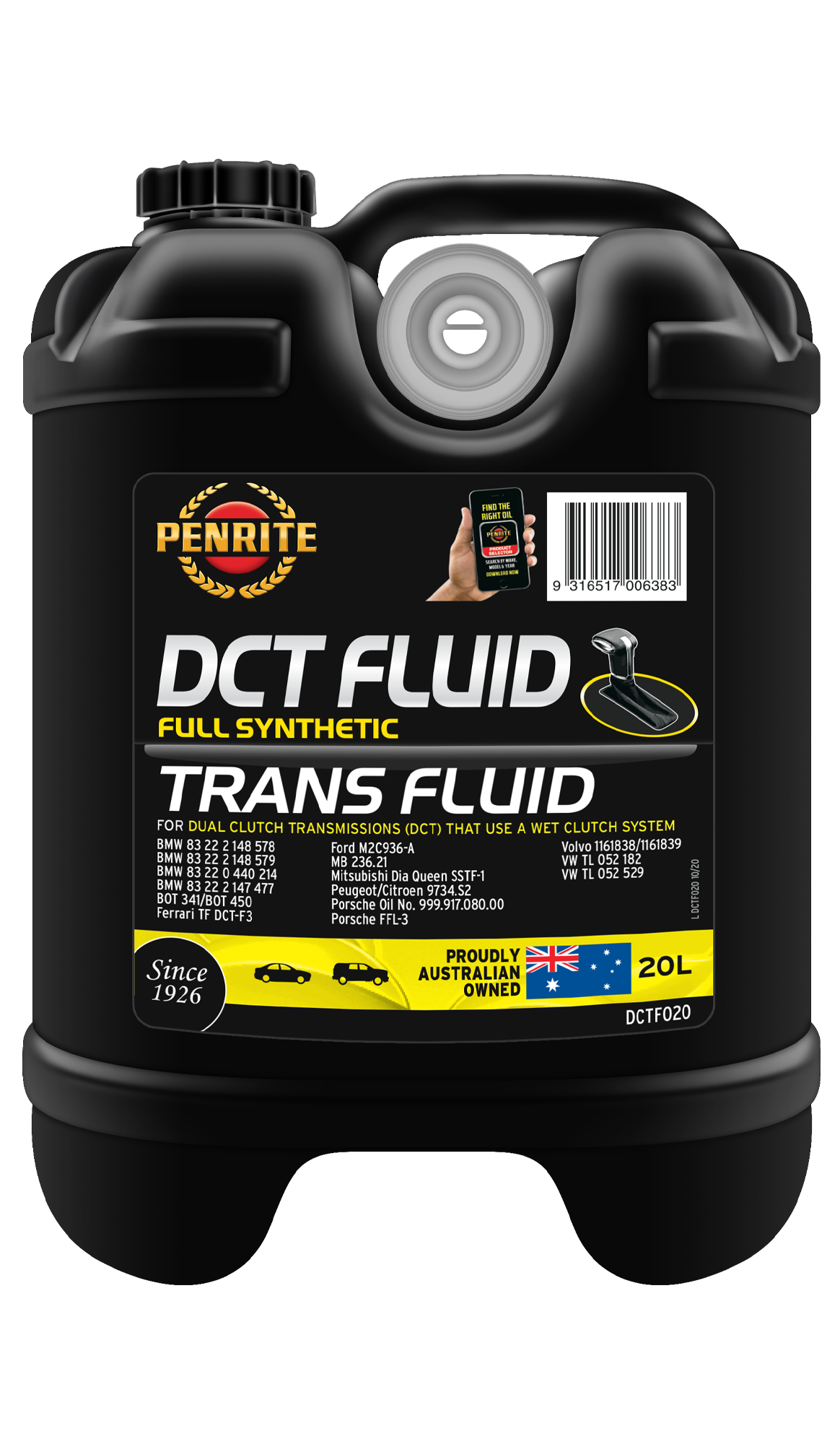 DCT FLUID (FULL SYN) - Penrite 20L