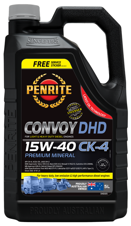 CONVOY DHD 15W-40 (Premium Mineral) - Penrite 5L