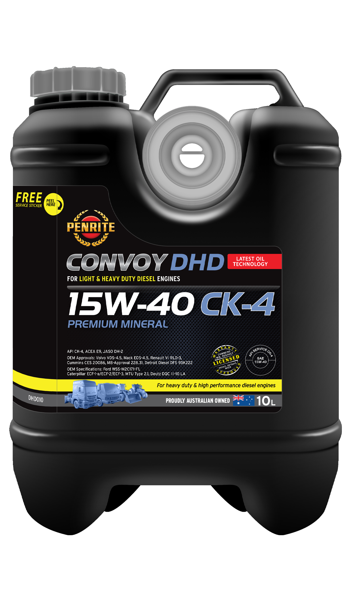 CONVOY DHD 15W-40 (Premium Mineral) - Penrite 10L