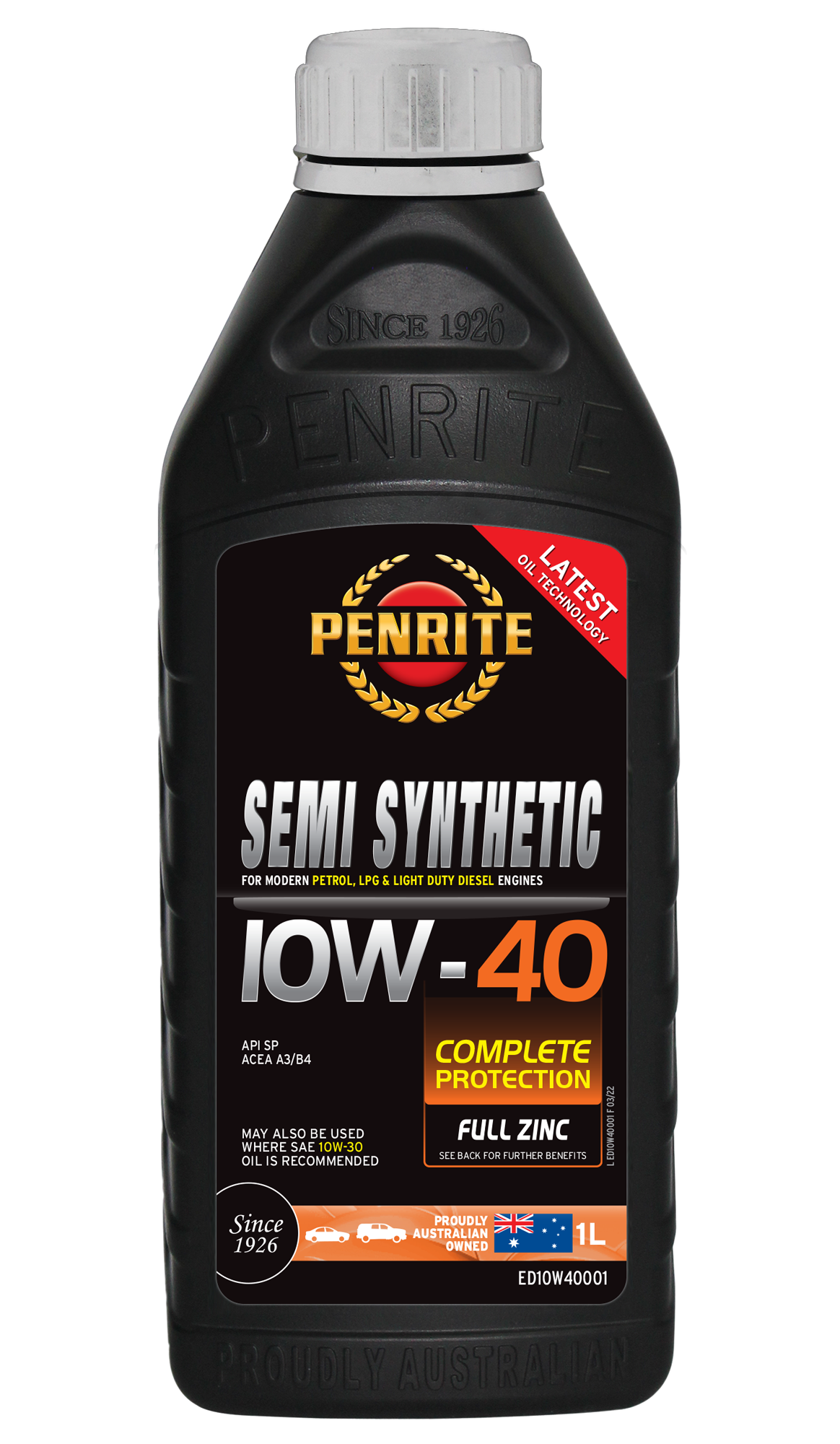 Semi Synthetic 10W-40 - Penrite | Universal Auto Spares