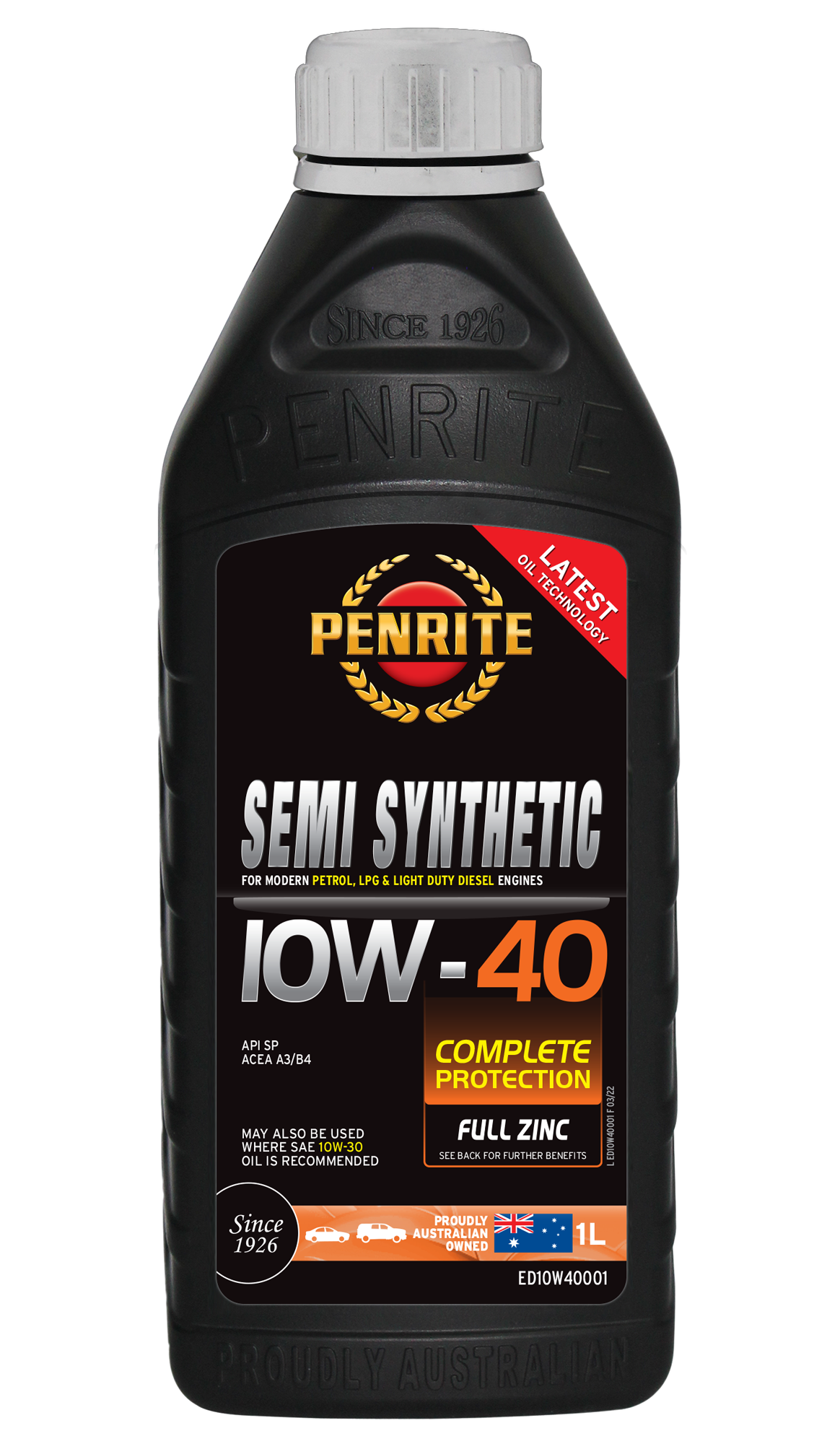 Semi Synthetic 10W-40 - Penrite