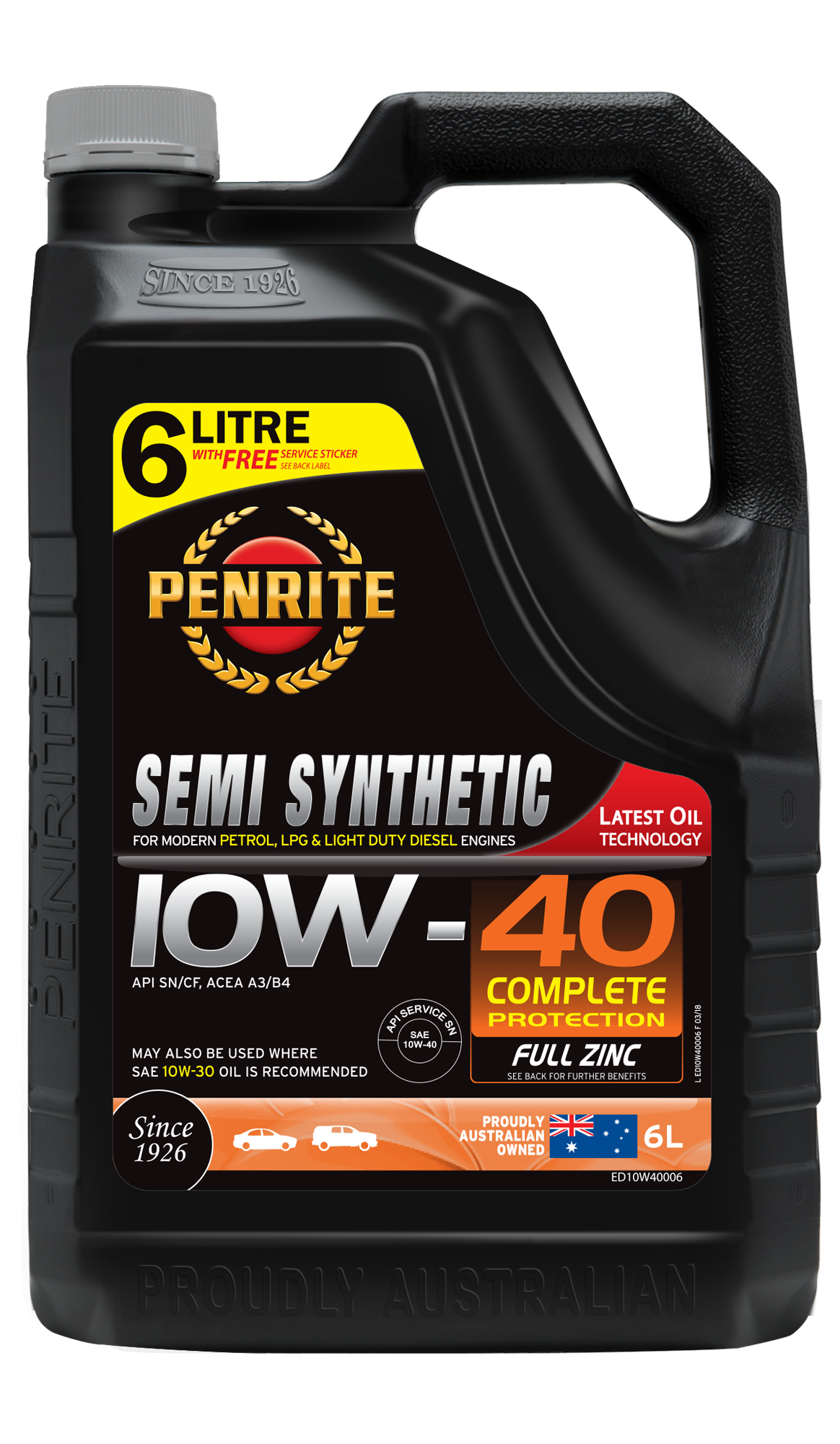 Semi Synthetic 10W-40 - Penrite | Universal Auto Spares