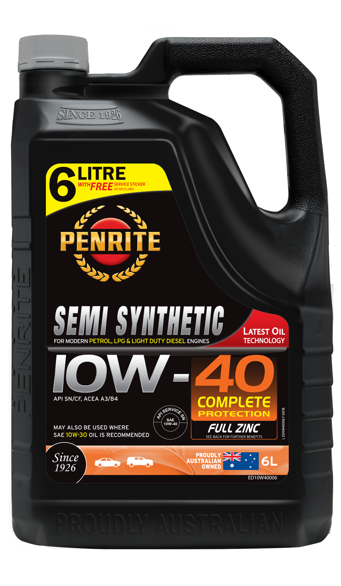 Semi Synthetic 10W-40 - Penrite