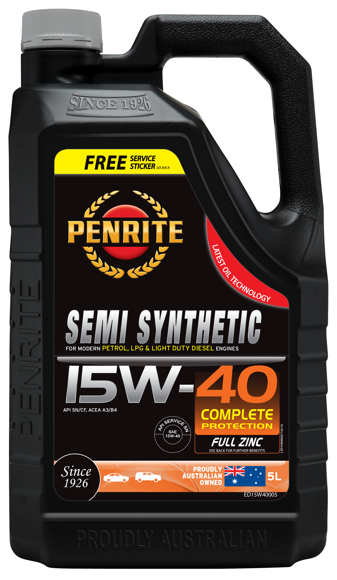 Semi Synthetic 15W-40 - Penrite