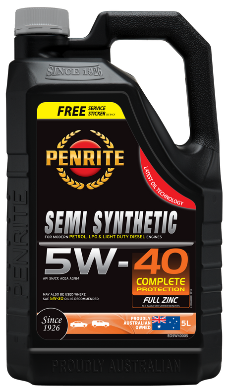 Semi Synthetic 5W-40 5L - Penrite