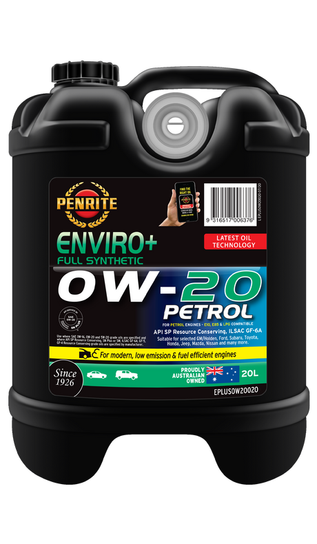 ENVIRO+ 0W-20 (FULL SYN) - Penrite | Universal Auto Spares