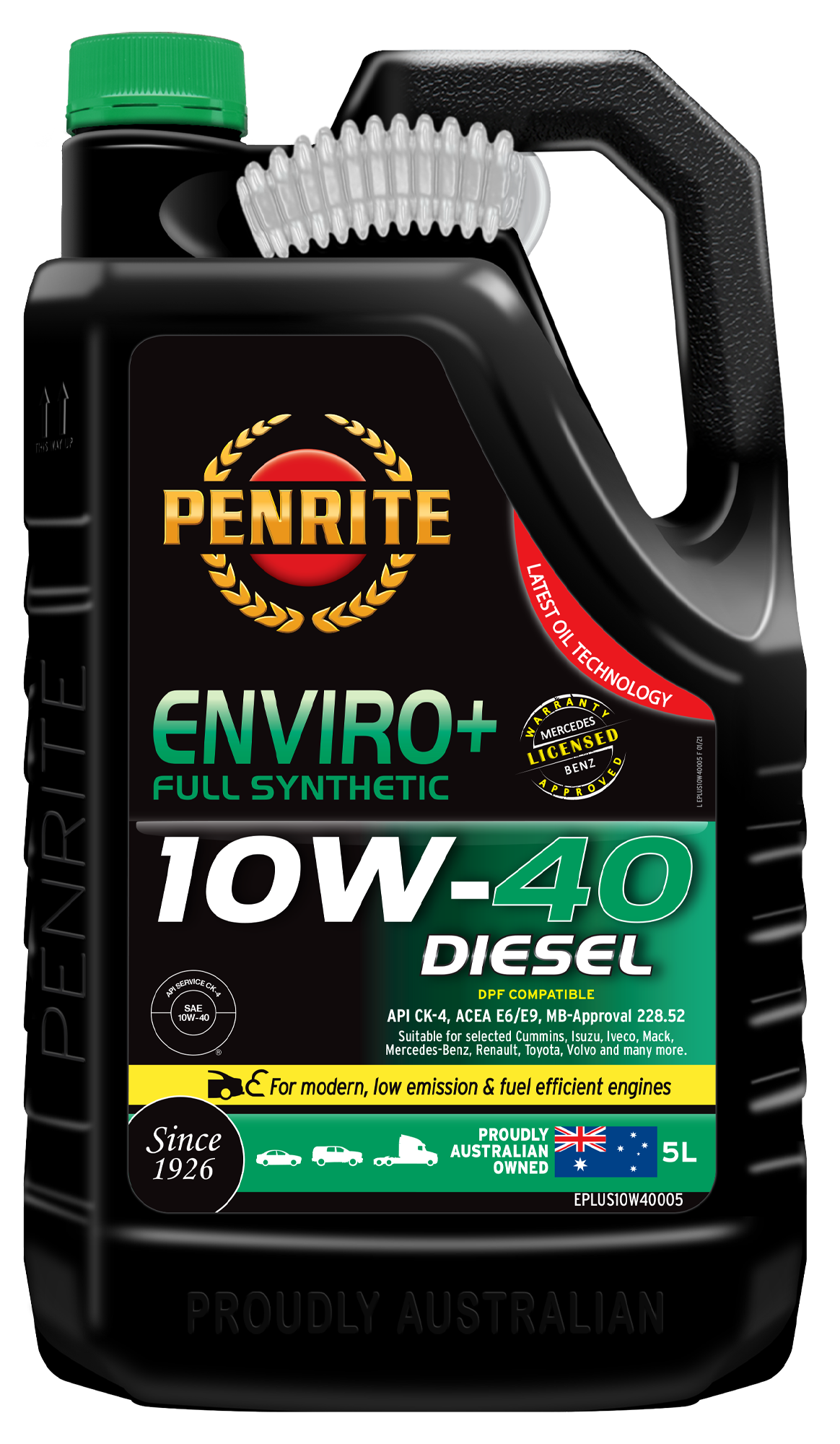ENVIRO+ 10W-40 (FULL SYN) - Penrite 5L