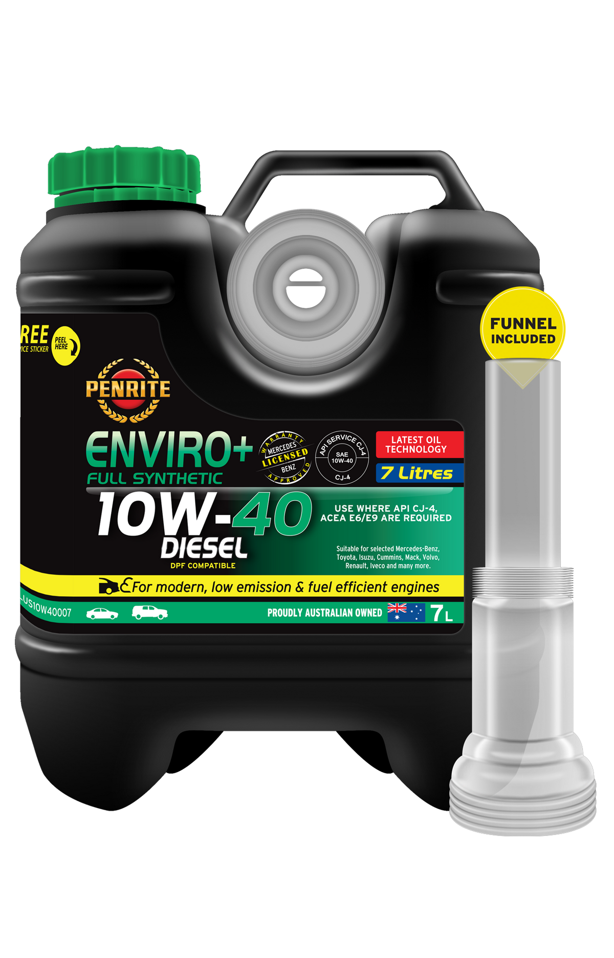 ENVIRO+ 10W-40 (FULL SYN) - Penrite 7L