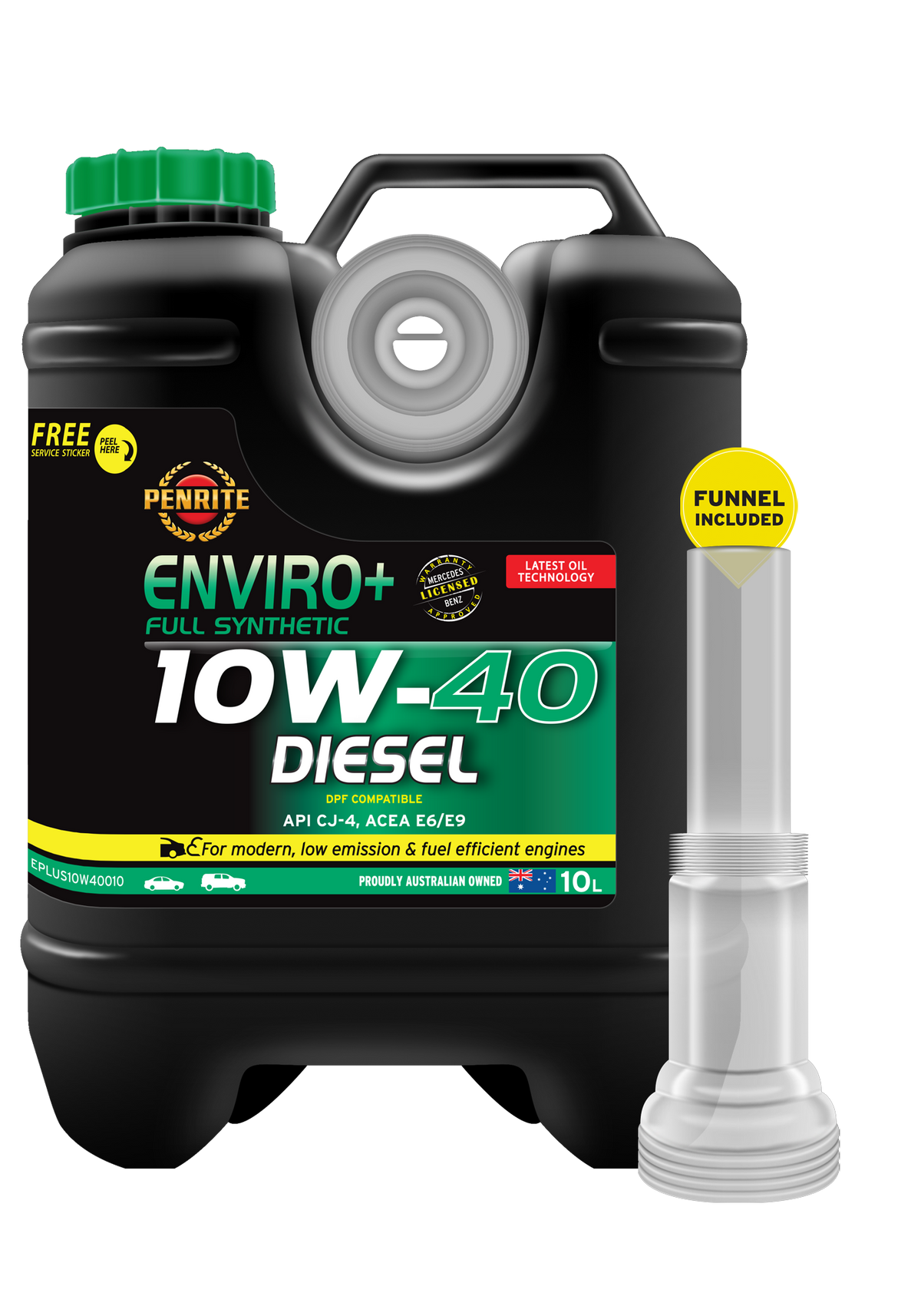 ENVIRO+ 10W-40 (FULL SYN) - Penrite 10L