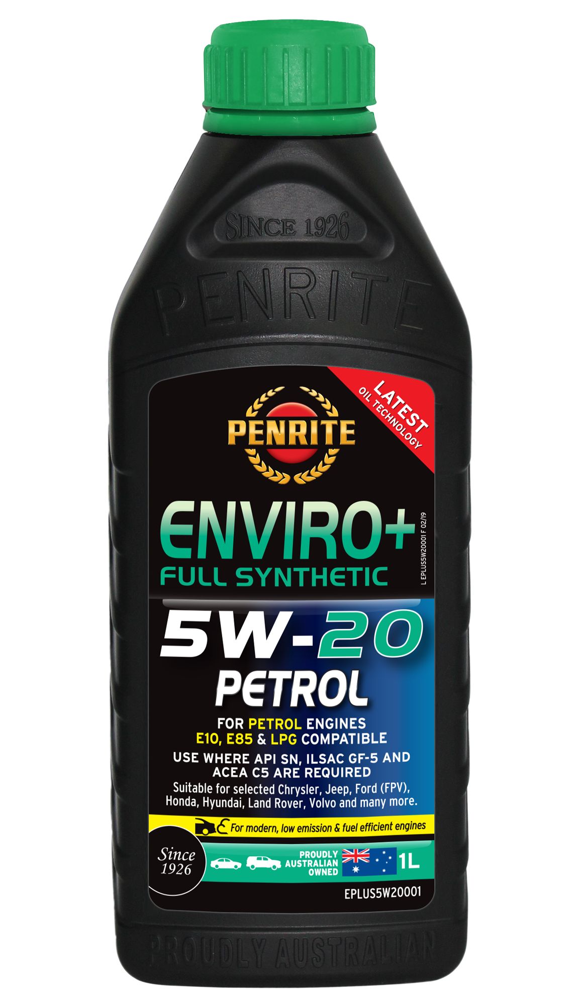 ENVIRO+ 5W-20 (FULL SYN.) - Penrite