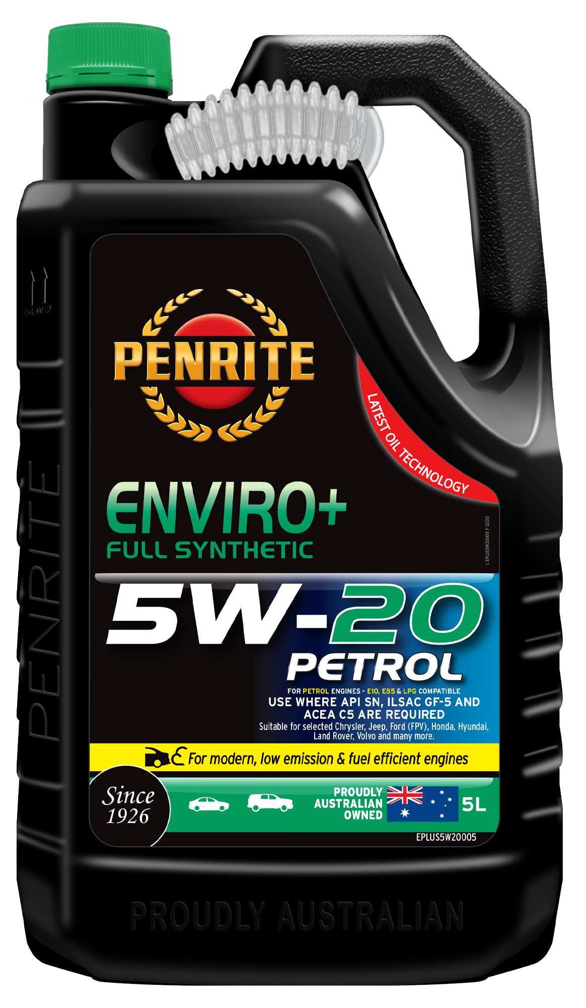 ENVIRO+ 5W-20 (FULL SYN.) - Penrite 5L