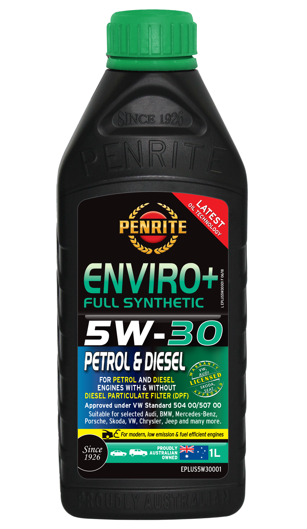 ENVIRO+ 5W-30 (FULL SYN) - Penrite