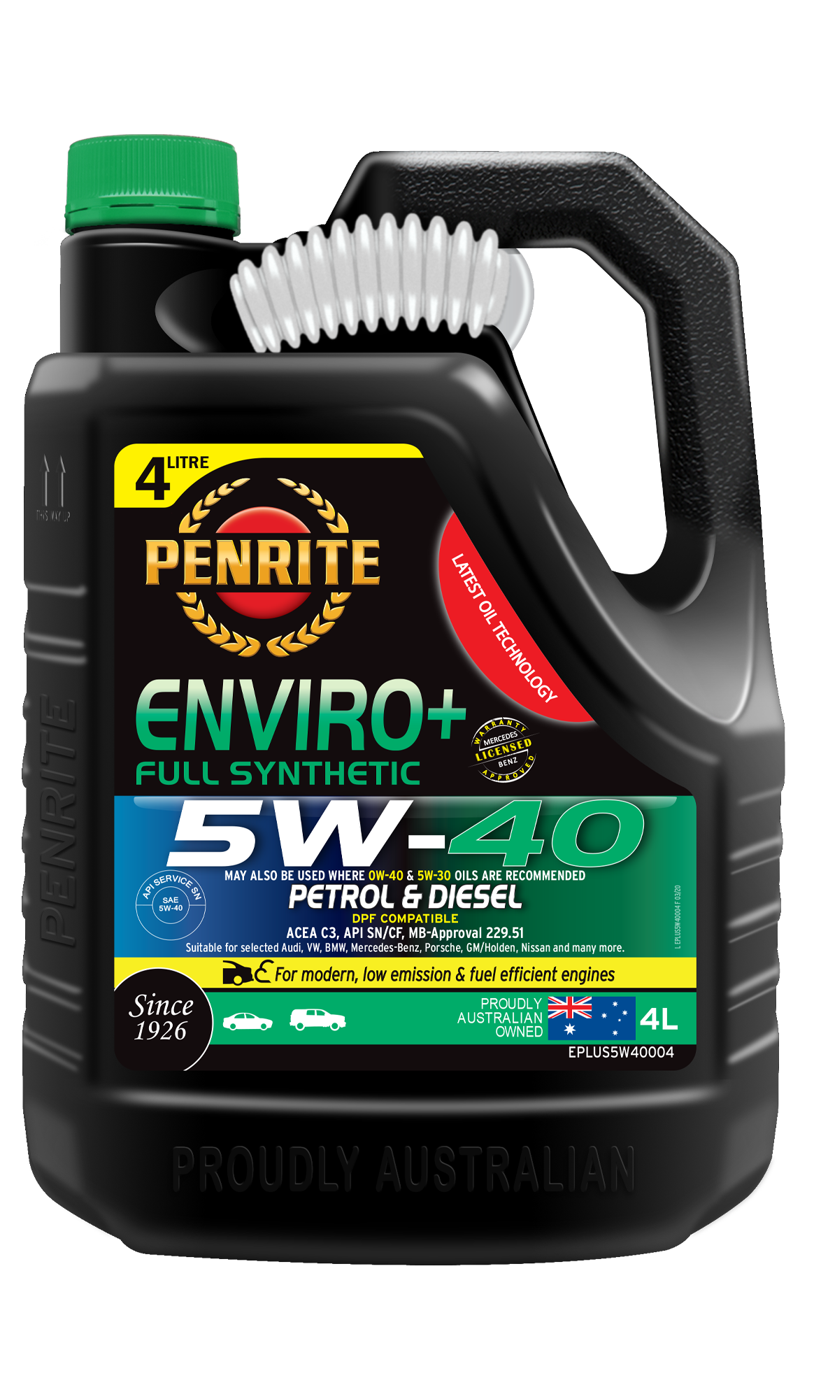ENVIRO+ 5W-40 (FULL SYN) - Penrite
