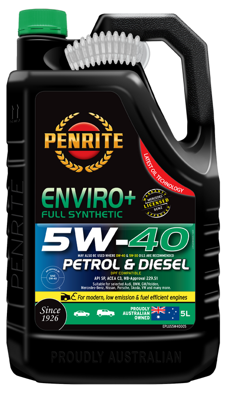 ENVIRO+ 5W-40 (FULL SYN) - Penrite | Universal Auto Spares