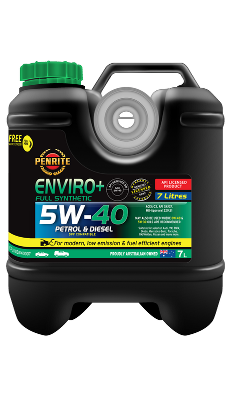 ENVIRO+ 5W-40 (FULL SYN) - Penrite 7L