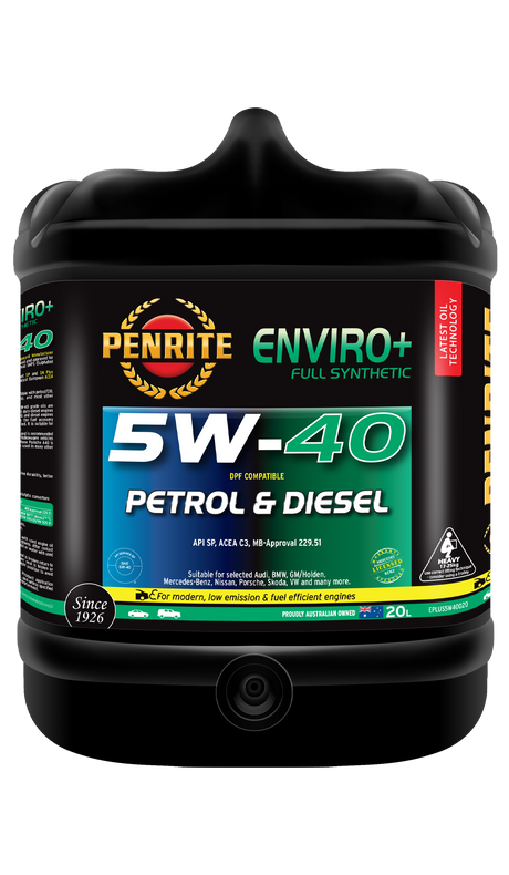 ENVIRO+ 5W-40 (FULL SYN) - Penrite | Universal Auto Spares