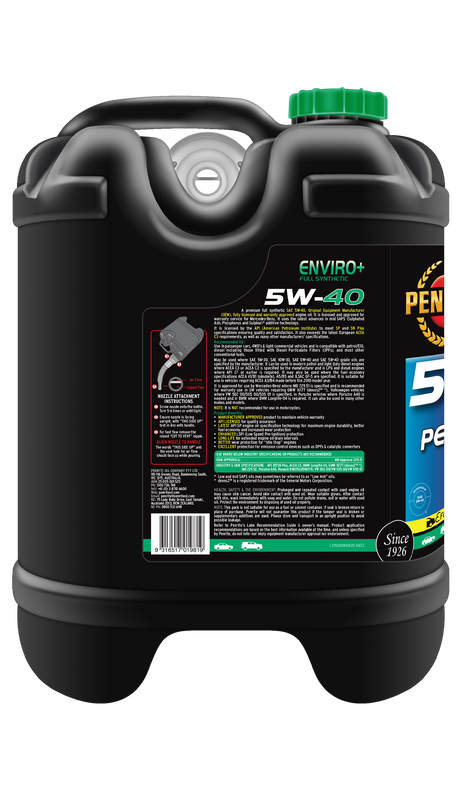 ENVIRO+ 5W-40 (FULL SYN) - Penrite | Universal Auto Spares