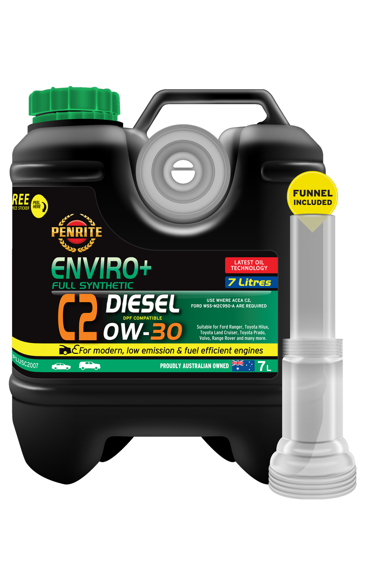 ENVIRO+ C2 0W-30 (FULL SYN) - Penrite 7L