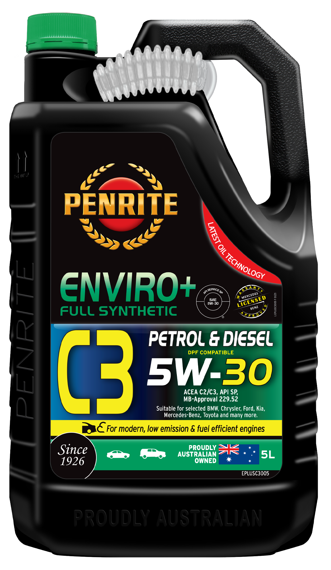 ENVIRO+ C3 5W-30 (FULL SYN) - Penrite | Universal Auto Spares