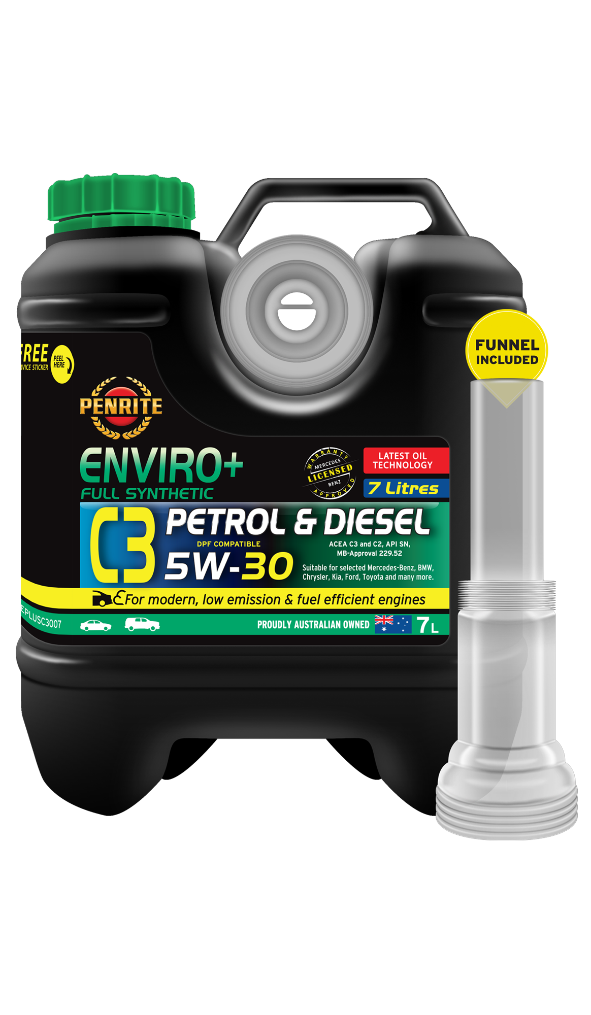 ENVIRO+ C3 5W-30 (FULL SYN) - Penrite 7L