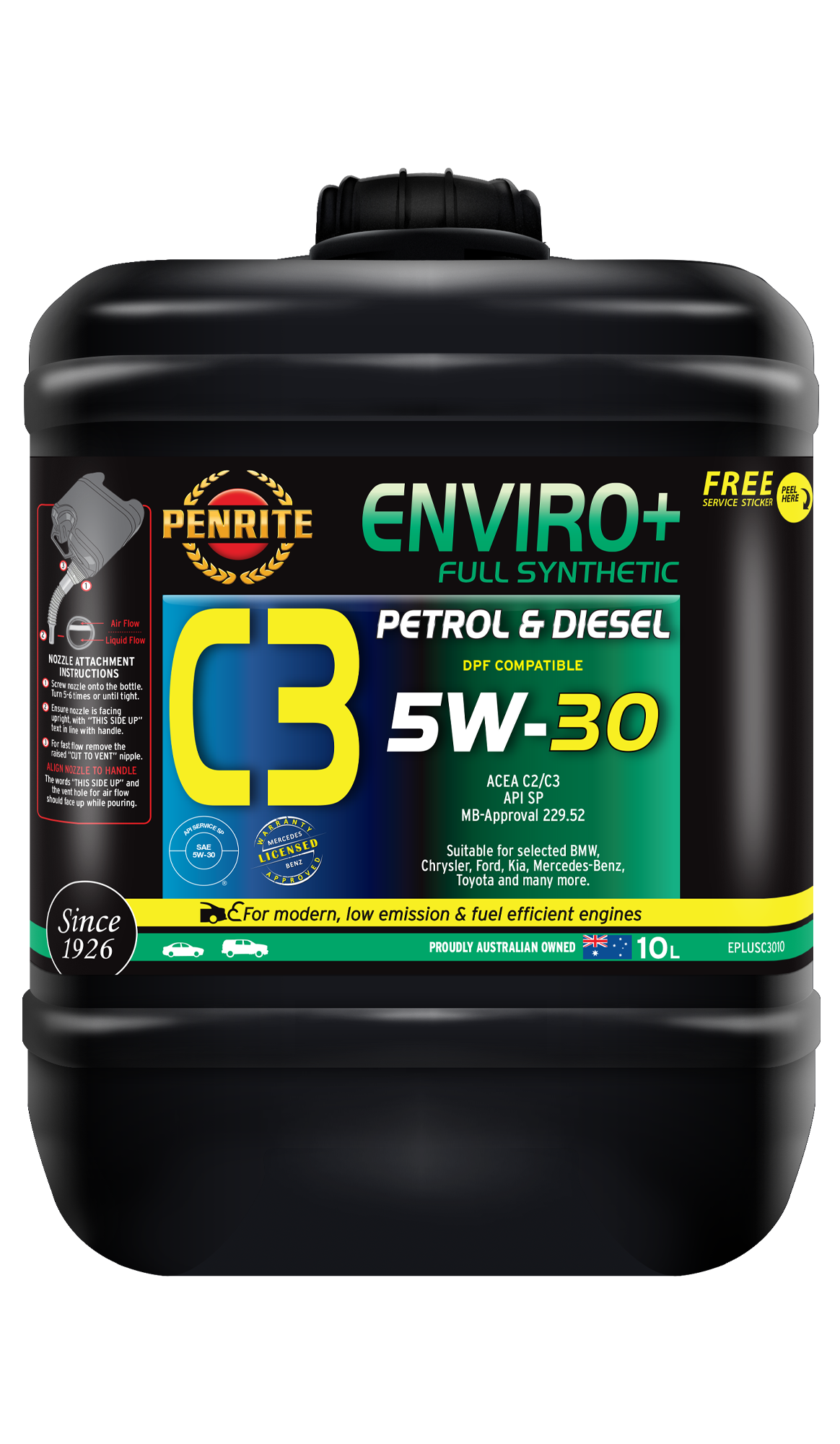 ENVIRO+ C3 5W-30 (FULL SYN) - Penrite 10L