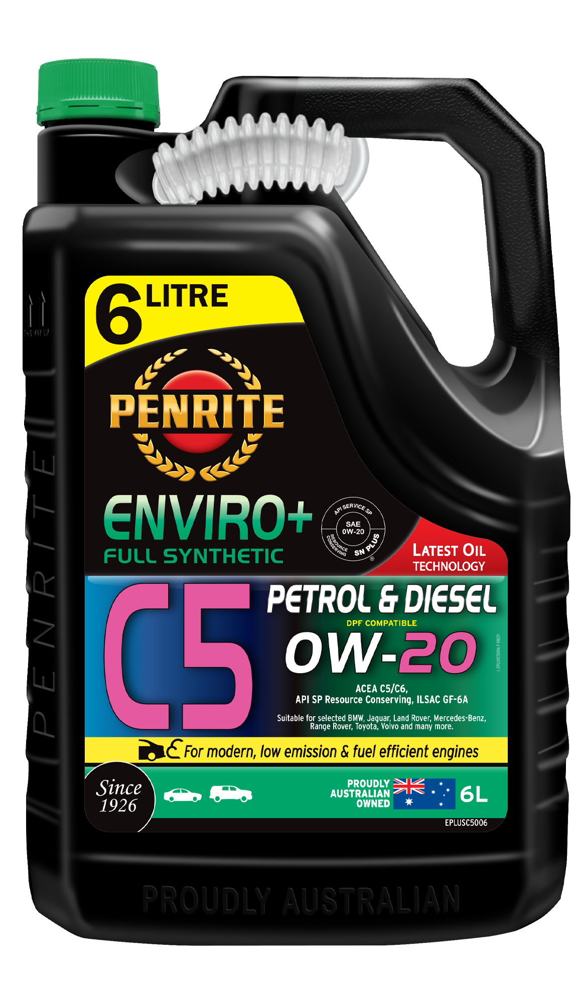 ENVIRO+ C5 0W-20 (FULL SYN) - Penrite 6L