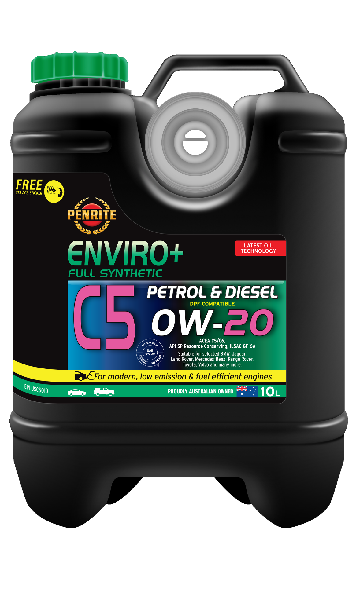 ENVIRO+ C5 0W-20 (FULL SYN) - Penrite 10L