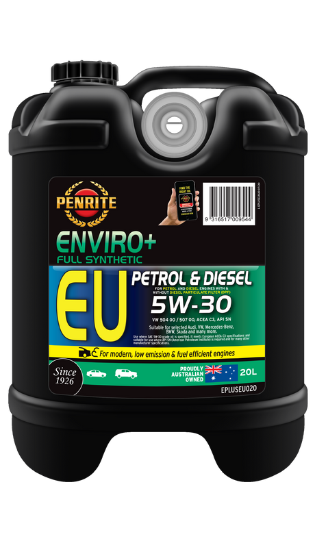 ENVIRO+ EU 5W-30 (FULL SYN) - Penrite 20L