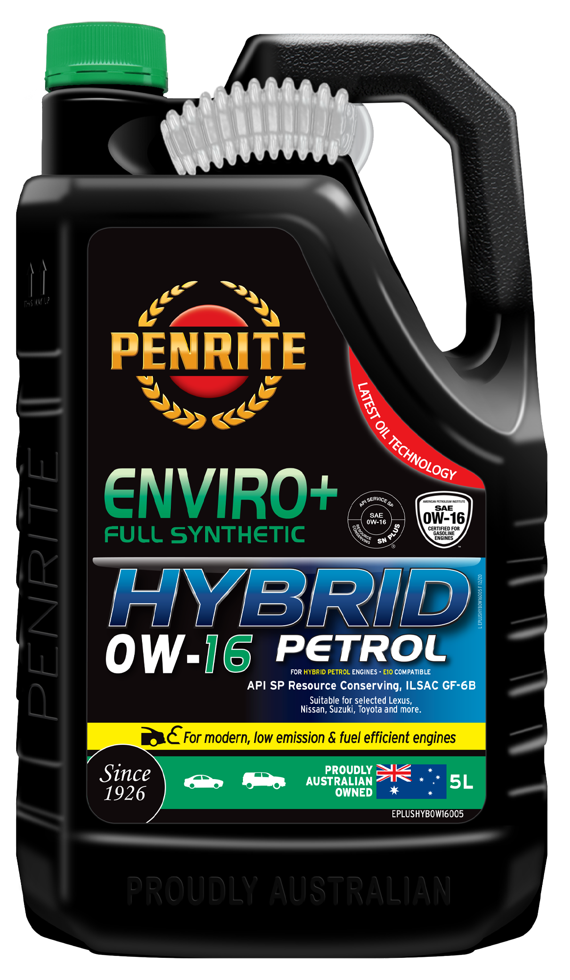 ENVIRO+ HYBRID 0W-16 (FULL SYN) 5L - Penrite