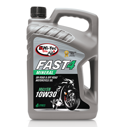 Fast 4 MA2 Motorcycle Oils - Hi-Tec Oils 4 X 4 Litre (Carton Only)